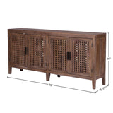 Parker House Crossings Portland 78 In. TV Console Timber Solid Mango POR#78