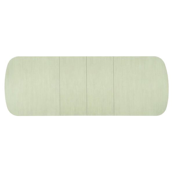 Bernhardt Bernhardt East Hampton Cerused Linen Dining Table With Two 20" Leaves, Two-Pedestal Neo-Traditional Design K1429