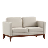 Deacon Linen Upholstered Loveseat