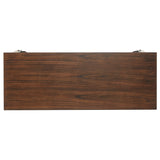 Homelegance By Top-Line Beniz Wood Finish Sofa Table Brown Wood