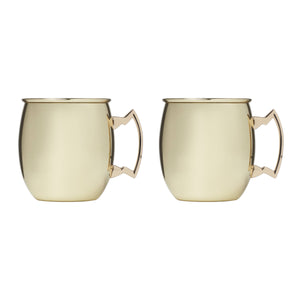 Lenox Cambridge 20 Oz Gold Moscow Mule Mugs, Set of 2 NO COLOR METAL 92924QJP88DS