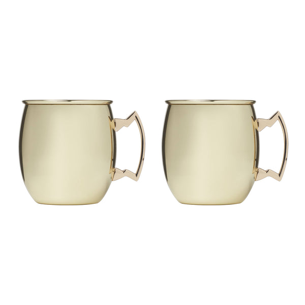 Lenox Cambridge 20 Oz Gold Moscow Mule Mugs, Set of 2 NO COLOR METAL 92924QJP88DS