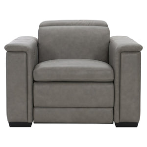 Bernhardt Bernhardt Lioni Power Recliner Chair — Leather, Motorized Head/Foot, Usb Charging, Supportive Bustle Back 9562RO