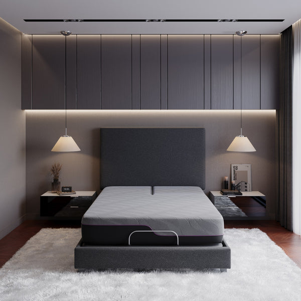 Legends Furniture Bridgevine Home 11 Inch Flex Head Queen Size 3-layer Latex Foam Adult Mattress Grey, Grey  Al-rmnl-110fq