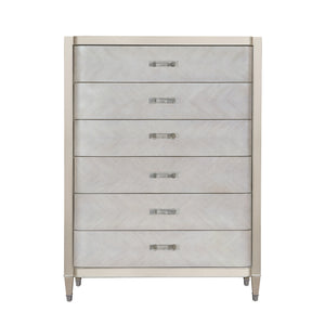 Zoey 6 Drawer Chest Silver P344124 Pulaski Furniture