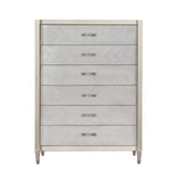 Zoey 6 Drawer Chest Silver P344124 Pulaski Furniture