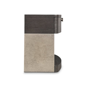 Bernhardt Bernhardt Geneve Oak and Cast Aluminum Nightstand with Usb Charging Modern Bedroom 392228