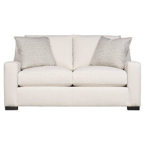 Bernhardt Bernhardt Germain Loveseat — Compact 66" Two-Seater With Plush Cushions, Wood Legs & Toss Pillows - Made to Order B2665A