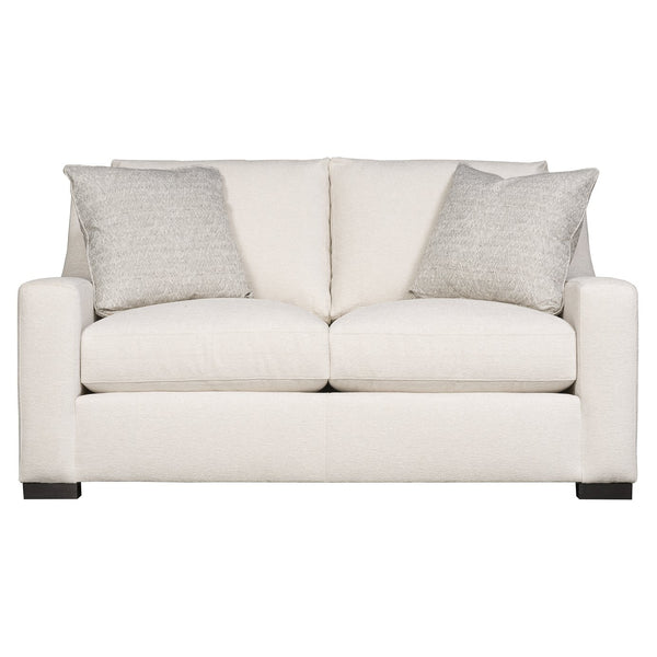Bernhardt Bernhardt Germain Loveseat — Compact 66" Two-Seater With Plush Cushions, Wood Legs & Toss Pillows - Made to Order B2665A
