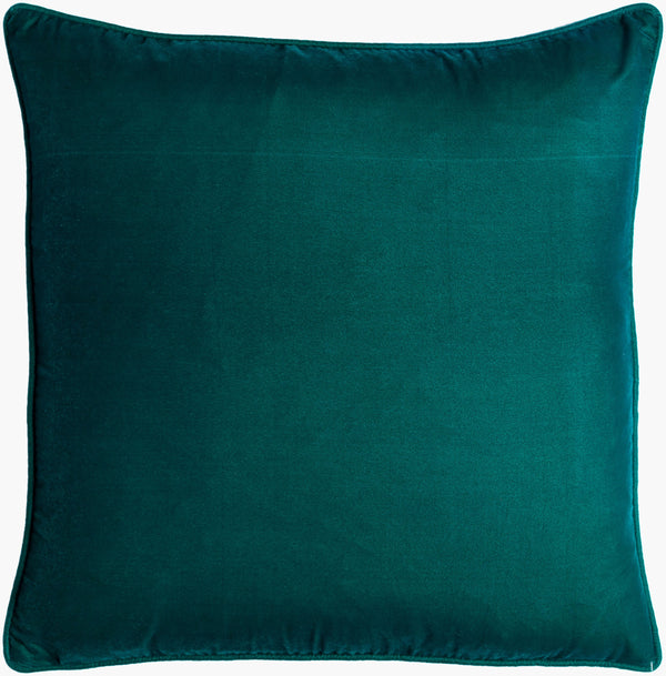 Surya Velvet Glam Vgm-001 18" Accent Pillow - Chic Modern Decor With Luxurious Softness & Style Deep Teal Polyester,Polyester Vgm001-2020d