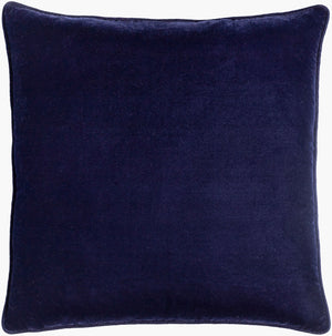 Surya Velvet Glam Vgm-001 18" Accent Pillow - Chic Modern Decor With Luxurious Softness & Style Navy Polyester,Polyester Vgm003-1818d