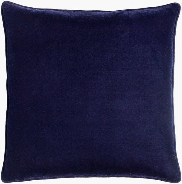 Surya Velvet Glam Vgm-001 18" Accent Pillow - Chic Modern Decor With Luxurious Softness & Style Navy Polyester,Polyester Vgm003-1818d