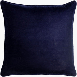 Surya Velvet Glam Vgm-001 18" Accent Pillow - Chic Modern Decor With Luxurious Softness & Style Navy Polyester,Polyester Vgm003-1818d