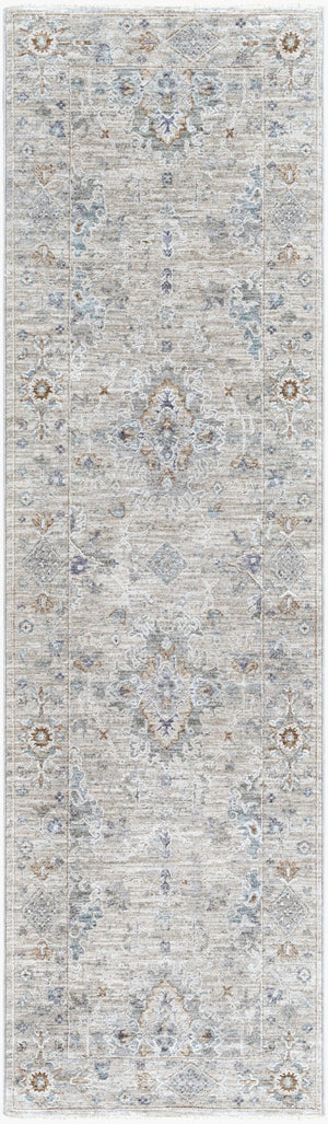 Livabliss Virginia Traditional Runner Rug for Hallway Entryway with Medium Pile Polypropylene Blend Sage, Lavender 2'2" x 7'9" VGN2300-2277