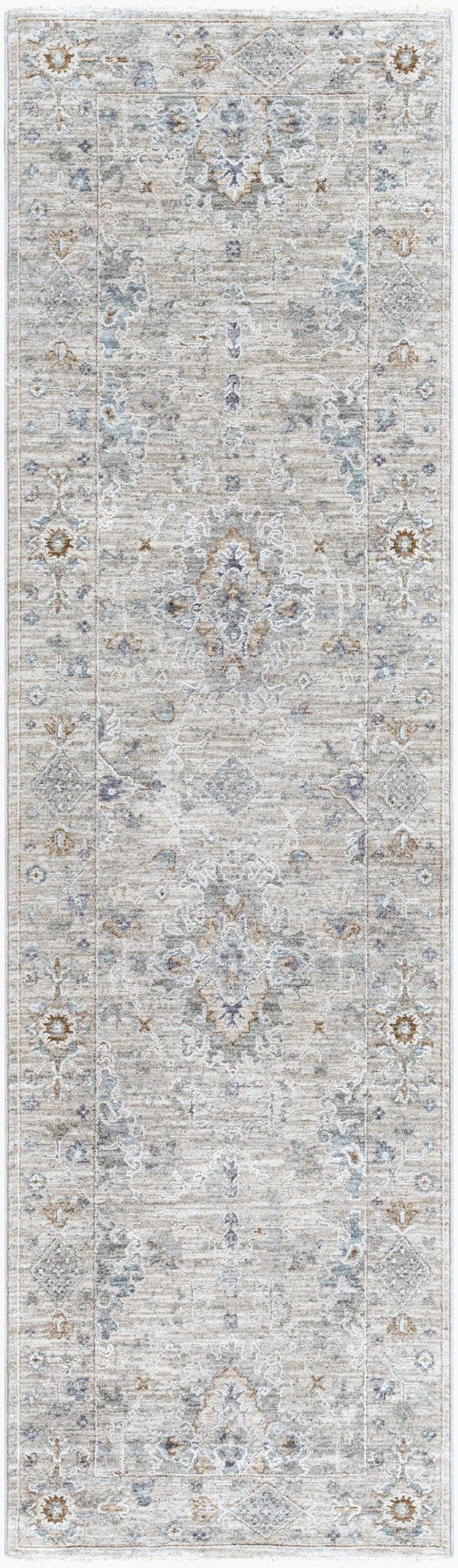 Livabliss Virginia Traditional Runner Rug for Hallway Entryway with Medium Pile Polypropylene Blend Sage, Lavender 2'2" x 7'9" VGN2300-2277