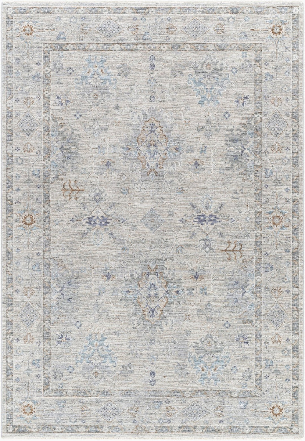 Livabliss Virginia Traditional Runner Rug for Hallway Entryway with Medium Pile Polypropylene Blend Sage, Lavender 5'3" x 7'9" VGN2300-5377