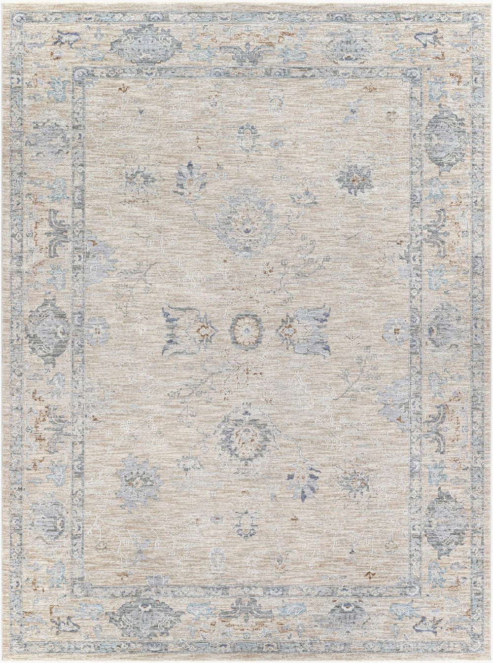 Livabliss Virginia Traditional Machine Woven Polypropylene Rug for Entryways and Hallways Sage, Lavender 6'7" x 9'6" VGN2302-6796