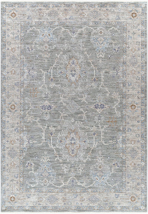 Livabliss Virginia Traditional High Low Pile Turkish Runner Rug for Hallways and Entryways Sage, Lavender 5'3" x 7'9" VGN2303-5377