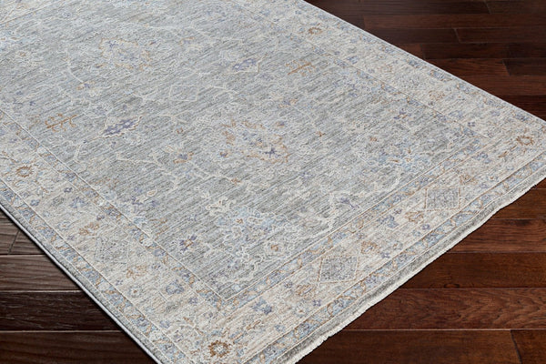 Livabliss Virginia Traditional High Low Pile Turkish Runner Rug for Hallways and Entryways Sage, Lavender 2' x 3'11" VGN2303-2311