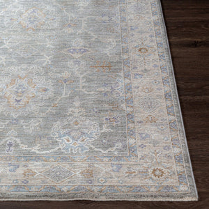 Livabliss Virginia Traditional High Low Pile Turkish Runner Rug for Hallways and Entryways Sage, Lavender 2' x 3'11" VGN2303-2311