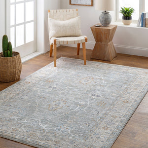 Livabliss Virginia Traditional High Low Pile Turkish Runner Rug for Hallways and Entryways Sage, Lavender 2' x 3'11" VGN2303-2311