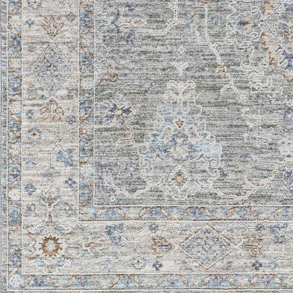 Livabliss Virginia Traditional High Low Pile Turkish Runner Rug for Hallways and Entryways Sage, Lavender 2' x 3'11" VGN2303-2311