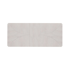 A.R.T. Furniture Mezzanine Dining Table In Dove Gray With Chamfered Edges, Leaf Extension & Nickel-finished Legs Light Gray Parawood And Poplar Solids,Maple Veneer,Steel 325220-2249