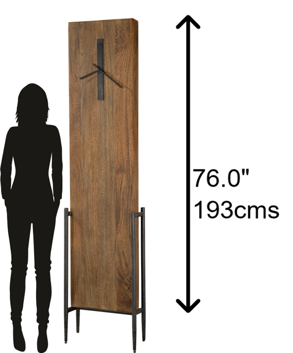 Hekman Furniture 615102 Bedford Park Grandfather Clock - Elegant Solid Mango Wood & Hand-forged Iron Base Design  Bedford Park Grandfather Clock 615102