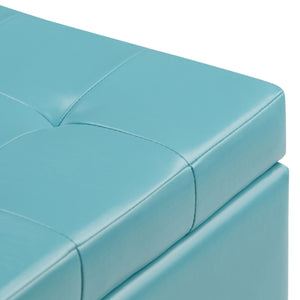 English Elm Cosmopolitan Soft Blue Storage Ottoman - Stylish Seating With Hidden Storage For Any Room B136P159763