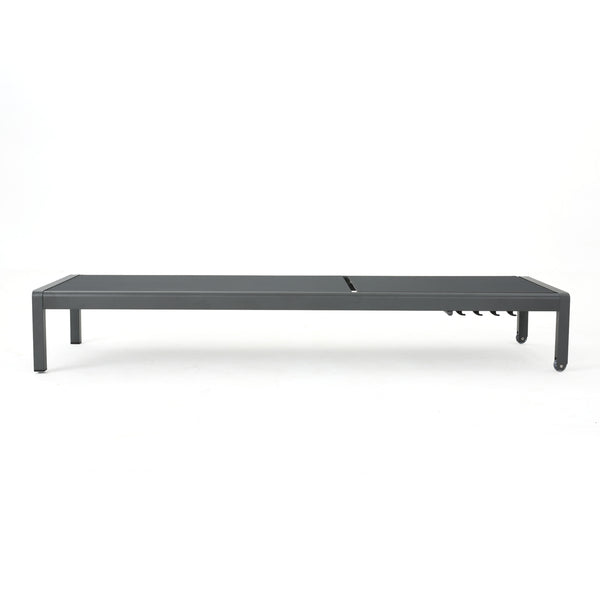 English Elm Christopher Knight Home® - Cape Coral Chaise Lounge Set Of 2 - Modern, Durable & Comfortable For Outdoor Relaxation Spaces 57592.00GRYMP2