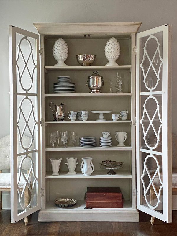 Park Hill Adeline Wood Cabinet with Glass Doors EFC20134