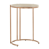 Homelegance By Top-Line Annika Champagne Gold Finish Nesting Tables Champagne Gold Metal