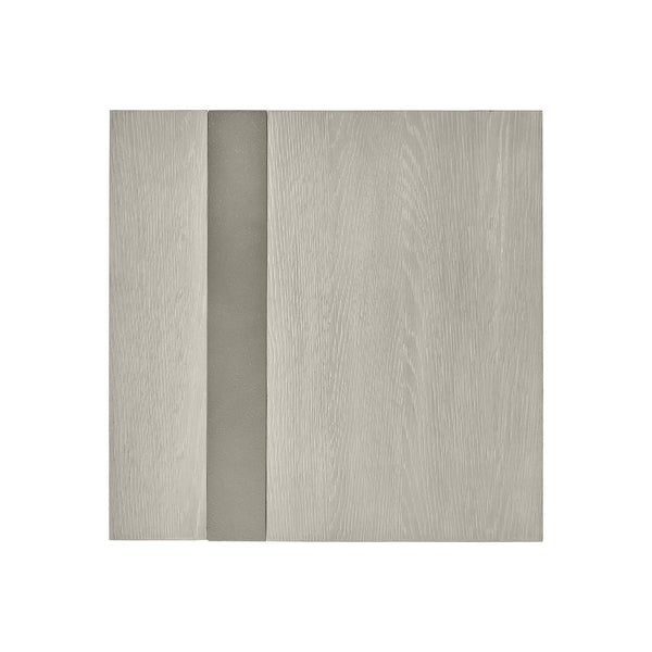 Bernhardt Bernhardt Tempo Side Table With Wire-Brushed Oak Top & Satin Nickel Sculptural Metal Base, 24" H 346126