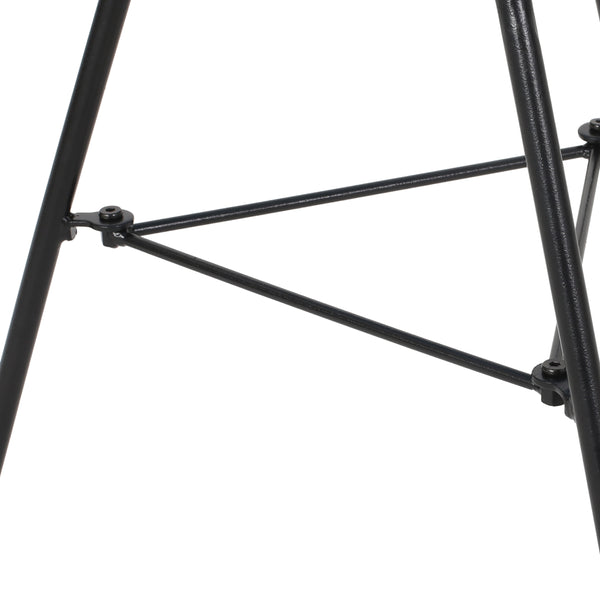 English Elm Christopher Knight Home® - NUSA Blue Side Table with Tempered Glass Top, Handcrafted Polyethylene Rattan, Modern Outdoor Accent (18") 66627.00BLU