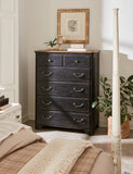 Americana Six-Drawer Chest Black Americana Collection 7050-90010-89 Hooker Furniture