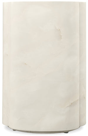 Hooker Furniture Eleana Glossy Faux-Onyx Accent Table With Cloverleaf Silhouette, Compact Sculptural Side Table 7252-50004-00