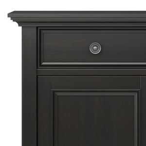 English Elm Amherst Entryway Storage Cabinet - Stylish Hickory Brown Wood With Drawers & Adjustable Shelves B136P158351