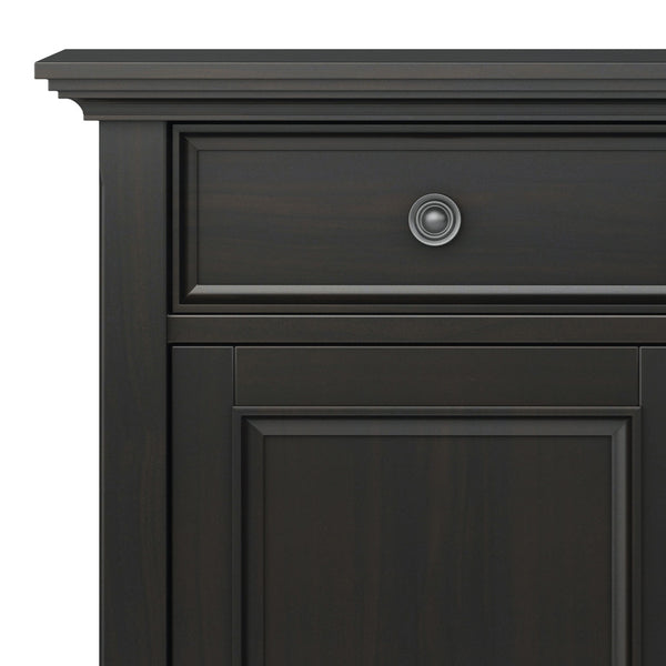 English Elm Amherst Entryway Storage Cabinet - Stylish Hickory Brown Wood With Drawers & Adjustable Shelves B136P158351