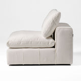 VIG Furniture Divani Casa Vicki - Modern Off-White Fabric Modular Armless Seat VGKK-KF.8033-1.5SEAT-IVORY