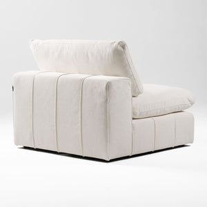 VIG Furniture Divani Casa Vicki - Modern Off-White Fabric Modular Armless Seat VGKK-KF.8033-1.5SEAT-IVORY