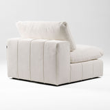 VIG Furniture Divani Casa Vicki - Modern Off-White Fabric Modular Armless Seat VGKK-KF.8033-1.5SEAT-IVORY