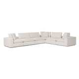 VIG Furniture Divani Casa Vicki - Modern Off-White Fabric Modular Armless Seat VGKK-KF.8033-1.5SEAT-IVORY