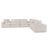 VIG Furniture Divani Casa Vicki - Modern Off-White Fabric Modular Armless Seat VGKK-KF.8033-1.5SEAT-IVORY