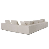 VIG Furniture Divani Casa Vicki - Modern Off-White Fabric Modular Armless Seat VGKK-KF.8033-1.5SEAT-IVORY