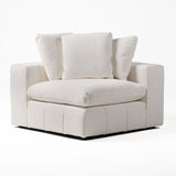 VIG Furniture Divani Casa Vicki - Modern Off-White Fabric Modular Corner Seat VGKK-KF.8033-CORNER-IVORY