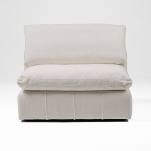 VIG Furniture Divani Casa Vicki - Modern Off-White Fabric Modular Armless Seat VGKK-KF.8033-1.5SEAT-IVORY