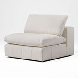 VIG Furniture Divani Casa Vicki - Modern Off-White Fabric Modular Armless Seat VGKK-KF.8033-1.5SEAT-IVORY