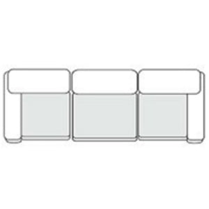 VIG Furniture Vicki Modern Grey Mushroom 3-Piece Modular Sectional Sofa With Removable Cushions & Sleek Arms VGKK-KF.8033-SECT-GRY-3-Piece Sectional