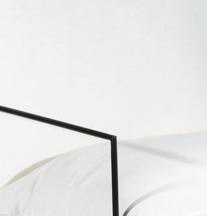 Porter Designs Porter Hagen Accent Chair - Stylish Black Iron Frame With Comfortable White Canvas Upholstery White Metal 01-108-06-8462