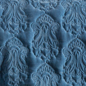 Surya Vienna Cozy Cotton Quilt - 88"W X 92"L, Perfect For Cottage-style Retreats And Easy Care Slate Cotton,Cotton Vie2001-fq